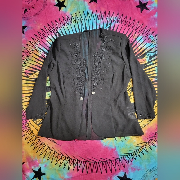 R & M RICHARDS petite - Embroidered Blazer - Picture 4 of 12